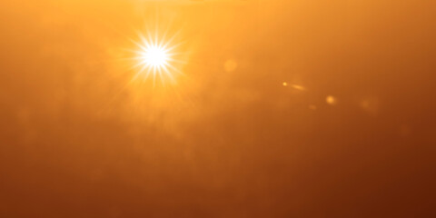 golden sunbeam sunlight beam sunshine sunset bright. Isolated yellow light rays animation. Shine or sun effect on black screen background. Glitter, shiny, bright, flare. orange sunrays, bokeh.