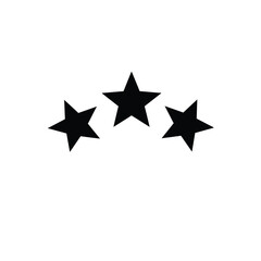 red star on white background