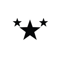 red star on white background