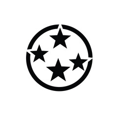 red star button