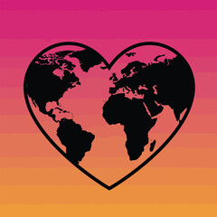 heart shaped globe