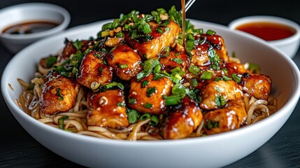 Delicious Teriyaki Chicken with Noodles, a culinary delight!