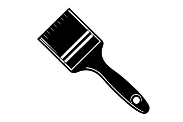 Wide Paintbrush Art Tool Flat Vector Illustration SVG

