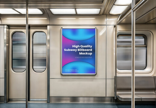 Subway Billboard Mockup 53