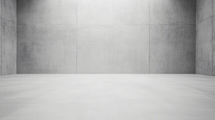 Empty indoor space with gray walls, minimalistic design, ample room for creativity, ideal for presentations or art displays.