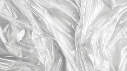 Obraz premium Textured white fabric, soft and flowing material, ideal for draping or fashion designs, adds elegance to any project.