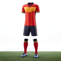 Obraz premium Soccer uniform concept, football jersey, sports jersey, jersey design, sport, football, soccer uniform, mockup