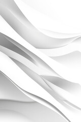 Obraz premium Abstract white wavy background with smooth layered design