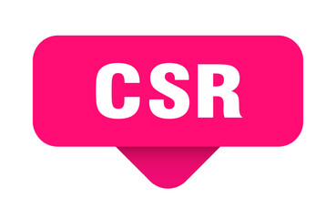 csr sticker. csr sign on transparent background