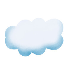 Beautiful cloud symbol icon drawing.