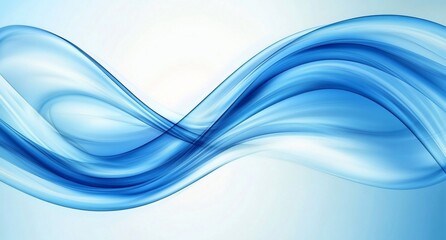 Obraz premium Abstract blue waves graphic design background