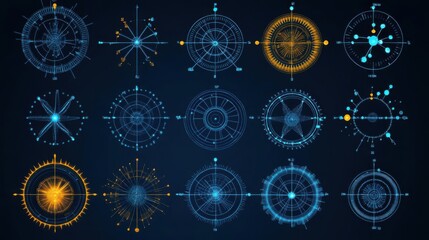 Abstract Circular Data Visualizations