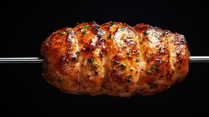 Roasted Pork Loin on a Rotisserie: A Culinary Delight