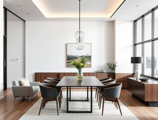 modern luxury dining room interior