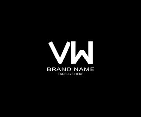 VW Letter Logo Design &ndash; Minimalist Modern Monogram for Professional Branding