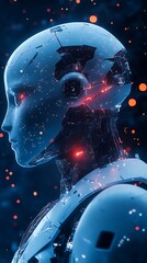 AI-driven industrial revolution and automation high resolution wallpaper