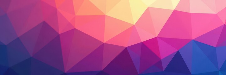 Obraz premium Subtle gradient triangle mesh, soft hues and smooth transitions , digital, seamless