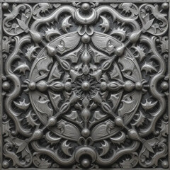 Metal background. Pattern for wallpapers, covers, wall decorations. Oil paint