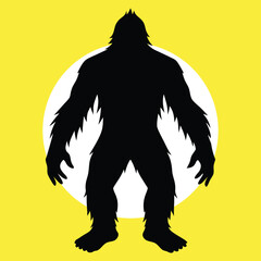 Bigfoot vector silhouette