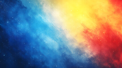 Naklejka premium Abstract Colorful Nebula Cool Blue to Warm Orange Gradient Background