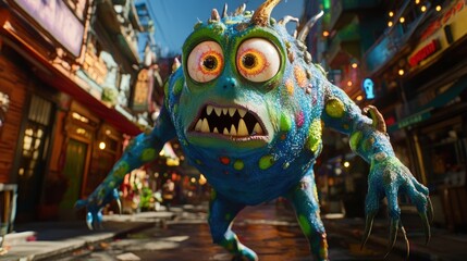 City Monster Mayhem Animation Film Still