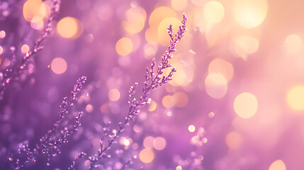 Dreamy Purple Flowers with Soft Bokeh Background