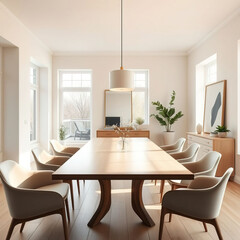 modern luxury dining room interior