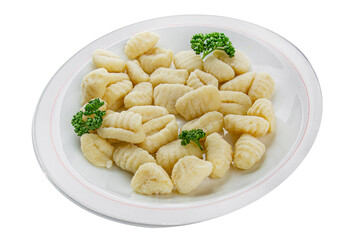 Gnocchi tasty fresh gourmet food background table rustic food top view copy space keto and paleo diet vegetarian and vegan food