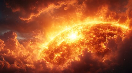 Obraz premium Raging Star Bursting with Energy high resolution hd photo