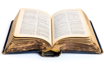 Old dictionary open on a table showcasing yellowed pages and detailed definitions in a quiet reading space
