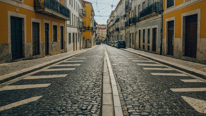 Fototapeta premium City streets in Lisbon, Portugal