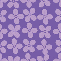 Cute feminine watercolor seamless pattern with wildflowers. hand drawn