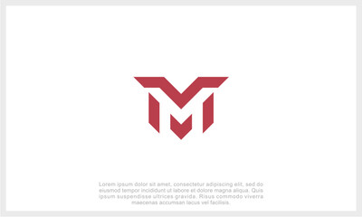 Letter M Logo Template Design Vector Illustration	
