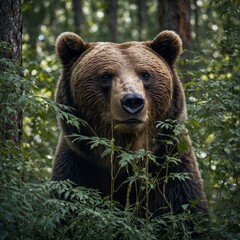 brown bear in the forest