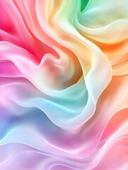 Obraz premium Abstract Colorful Fabric Flow, Vivid Rainbow Texture, Design Inspiration, Use for Backgrounds, Posters, or Websites