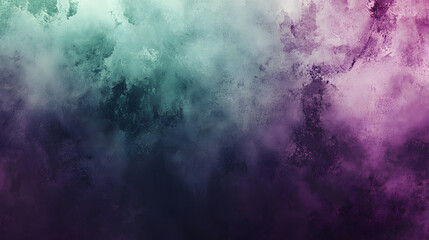 Fototapeta premium Abstract Teal and Purple Watercolor Texture Background