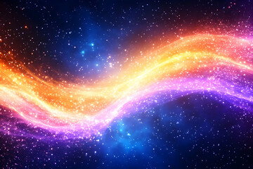 Obraz premium Abstract cosmic energy waves