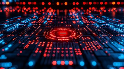 A conceptual workspace with high-tech gadgets and innovative tools on a sleek desk.