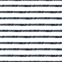 Seamless pattern tire track. Horizontal watercolor lines. Hand drawn illustration from Motorbike wheel isolated from the background. For motorcycle workshop, stores, packaging merchandise, textile © Yulia Kapura