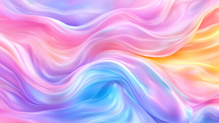 Abstract Liquid Flow, Pastel Colors,  Dynamic Background