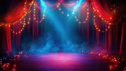Eye-catching visual ideal for circus events.