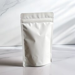 Matte Pet, Dog, Cat, Soil Supplement, Amendment, Conditioner, Food Packaging Pouch Bag Pack Mockup Blank Image isolated 3D Rendering