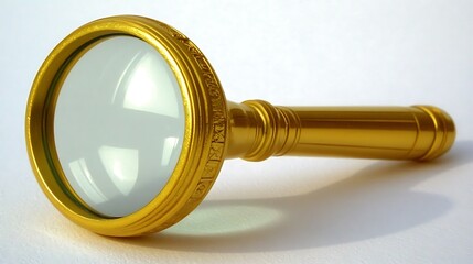 Golden magnifier for inspecting small print