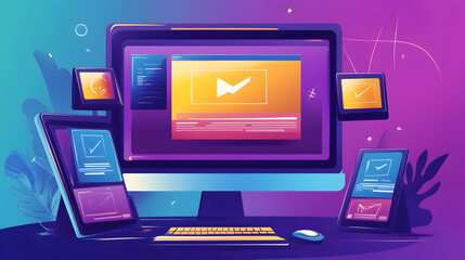 Professional Web Design Technology Browsing Programming Concept Image for Websites and Development Projects