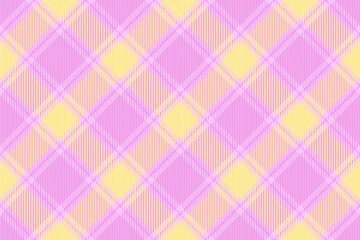 Fototapeta premium Delightful pastel pink and yellow plaid pattern. Perfect for textile design, wrapping paper, or adding a touch of sweetness to any project.