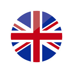 united kingdom Round Flag Vector , Transparent Background