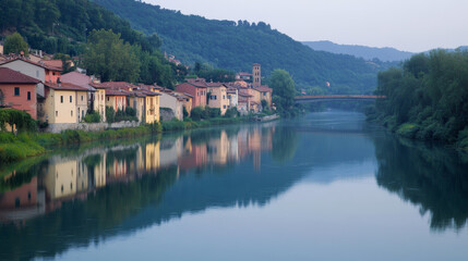The calm of the water, the sounds of nature, and the cool air make for a serene and reflective environment. 