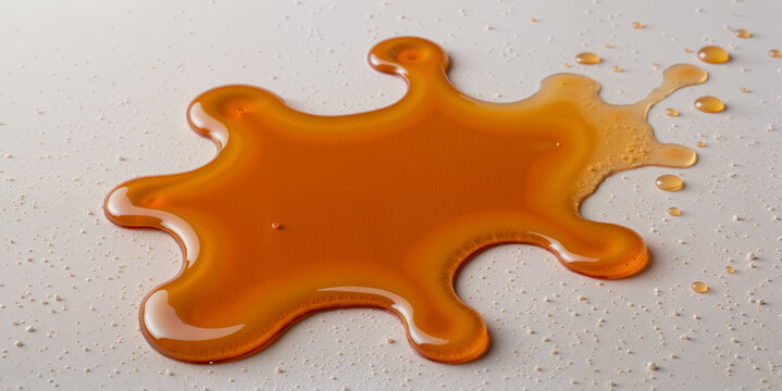 Orange liquid spill on light carpet - visual for cleaning service websites, stain removal tutorials, accident prevention blogs, and household maintenance guides