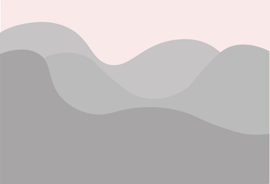 Abstract cream and gray wave modern soft texture with smoth and clean vector subtle background illustration