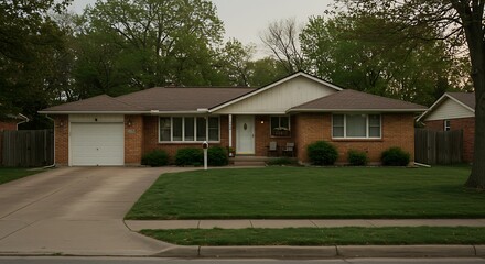 Classic 1980s Brick Ranch-Style Home in a Quiet Suburban Neighborhood